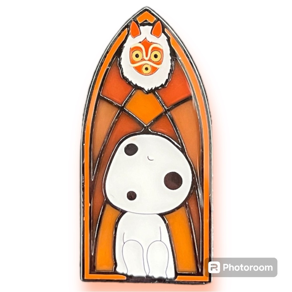 Loungefly Studio Ghibli Stained Glass of Princess Mononoke Kodama Portrait Pin